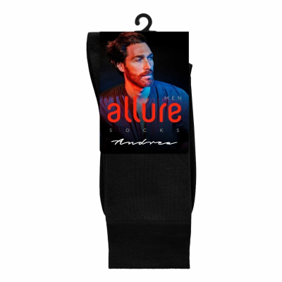 ALLURE носки мужские andrea черный р.39-41